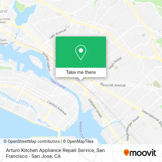 Arturo Kitchen Appliance Repair Service map