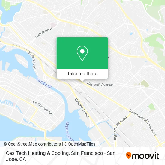 Mapa de Ces Tech Heating & Cooling