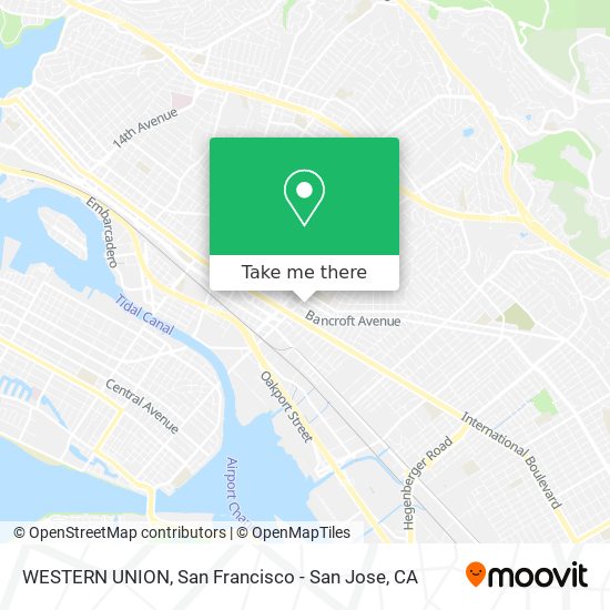 WESTERN UNION map