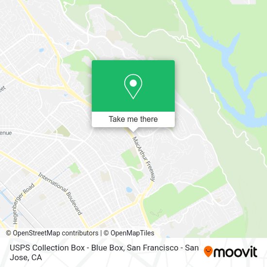 USPS Collection Box - Blue Box map
