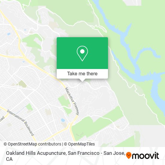 Mapa de Oakland Hills Acupuncture