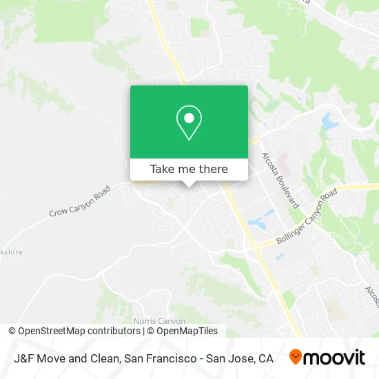 J&F Move and Clean map