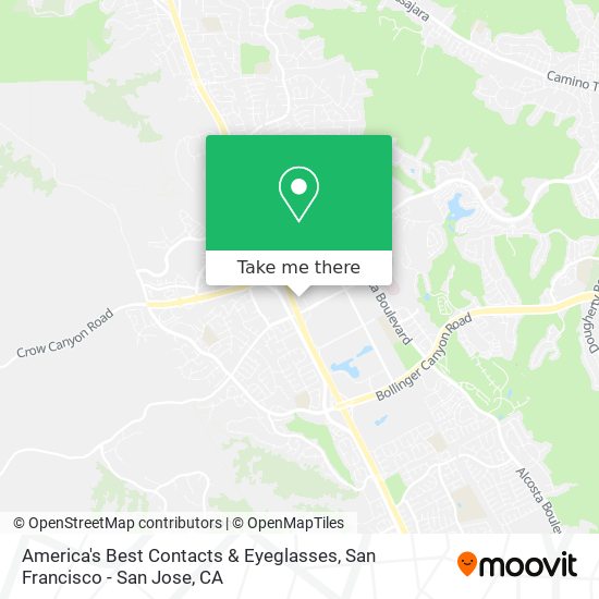 America's Best Contacts & Eyeglasses map