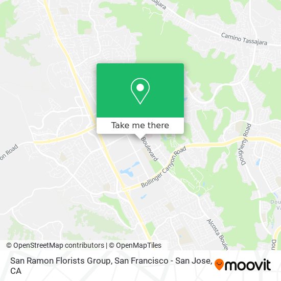 San Ramon Florists Group map