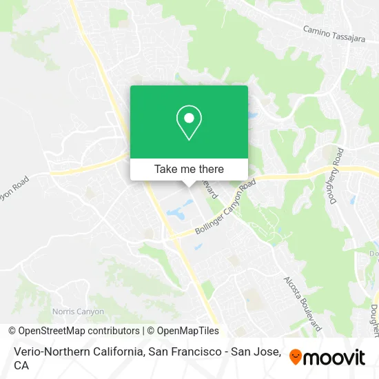 Verio-Northern California map