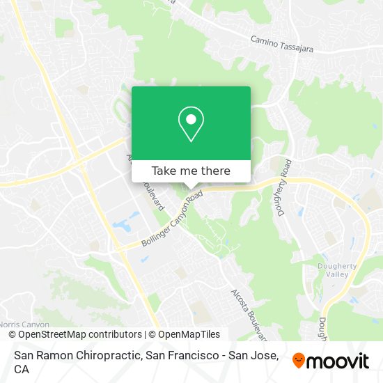 San Ramon Chiropractic map