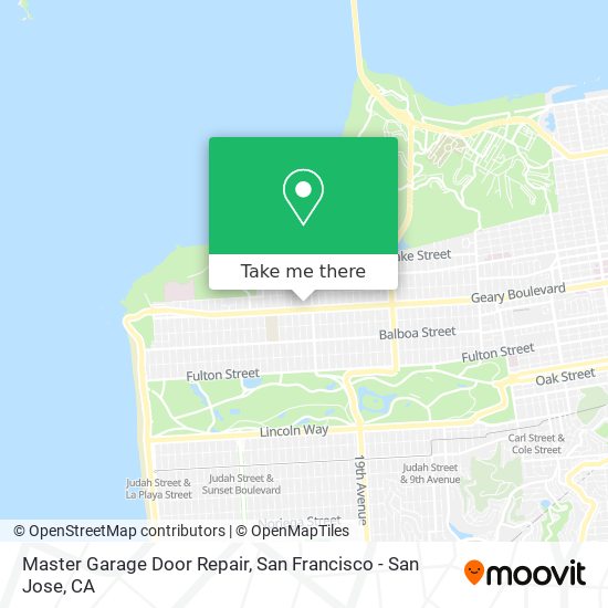 Master Garage Door Repair map