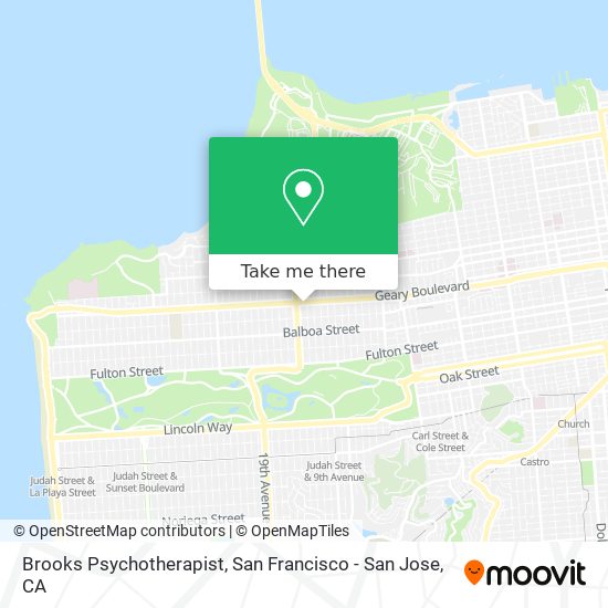 Brooks Psychotherapist map