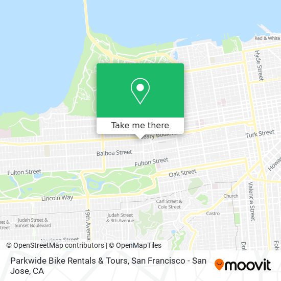 Mapa de Parkwide Bike Rentals & Tours