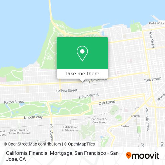 California Financial Mortgage map