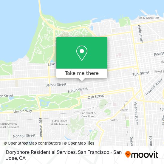 Mapa de Doryphore Residential Services