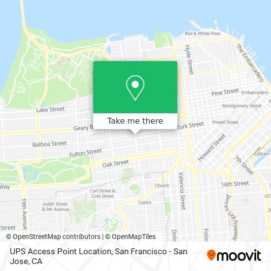 Mapa de UPS Access Point Location