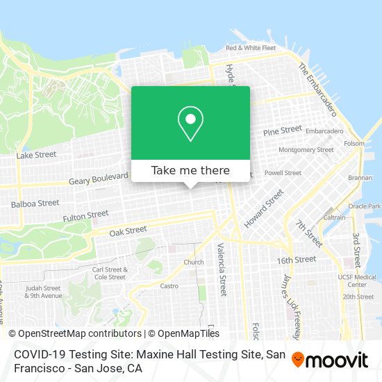 Mapa de COVID-19 Testing Site: Maxine Hall Testing Site