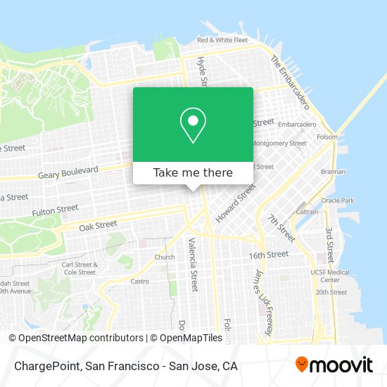 Mapa de ChargePoint