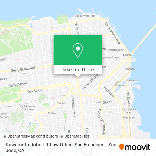 Mapa de Kawamoto Robert T Law Office