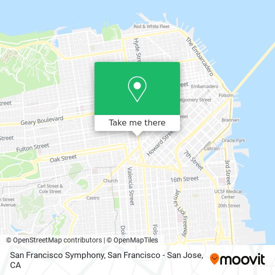 San Francisco Symphony map