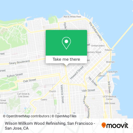 Wilson Willkom Wood Refinishing map