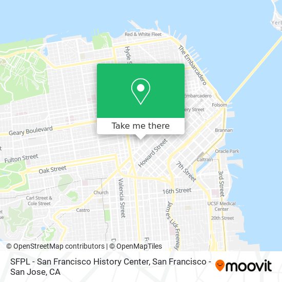Mapa de SFPL - San Francisco History Center