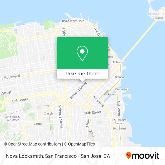 Nova Locksmith map