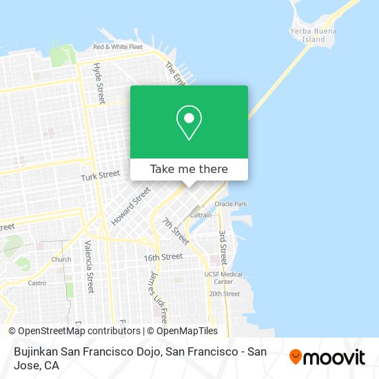 Mapa de Bujinkan San Francisco Dojo