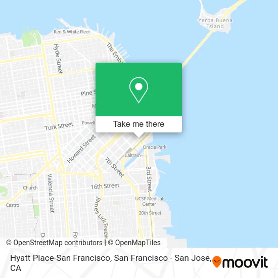 Hyatt Place-San Francisco map