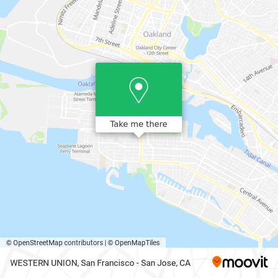 WESTERN UNION map