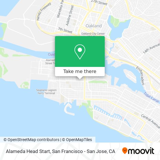 Alameda Head Start map