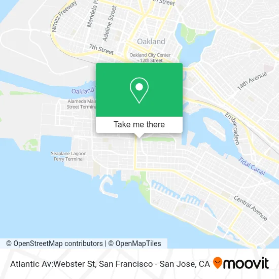 Atlantic Av:Webster St map