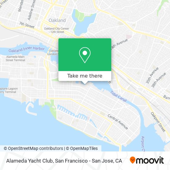 Alameda Yacht Club map