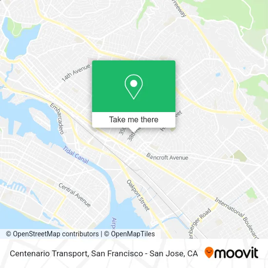 Centenario Transport map