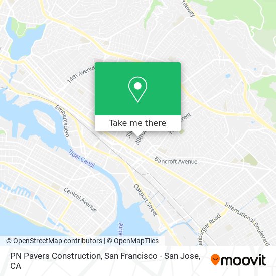 PN Pavers Construction map