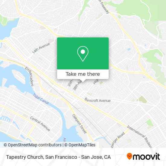 Tapestry Church map