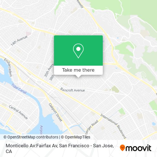 Monticello Av:Fairfax Av map