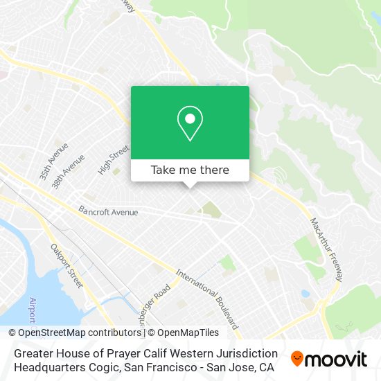 Greater House of Prayer Calif Western Jurisdiction Headquarters Cogic map