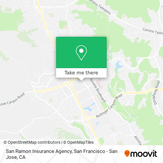 San Ramon Insurance Agency map