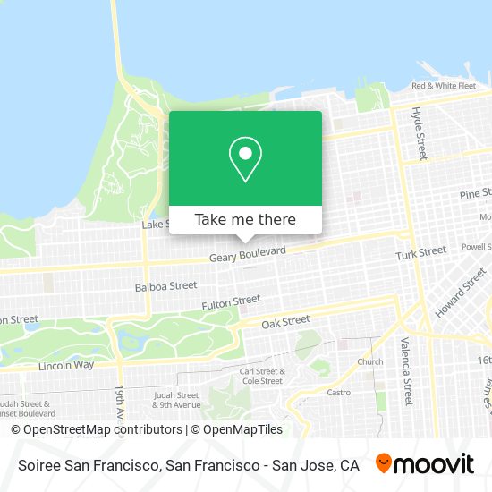 Mapa de Soiree San Francisco