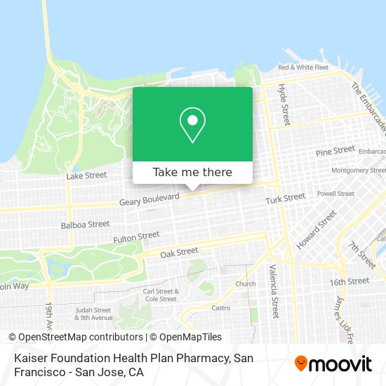 Kaiser Foundation Health Plan Pharmacy map