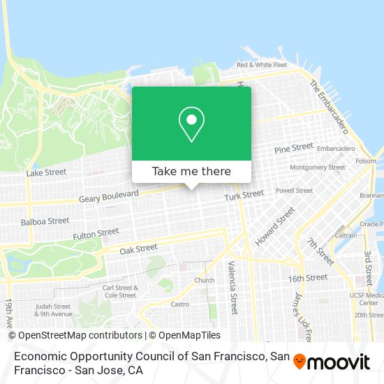 Mapa de Economic Opportunity Council of San Francisco