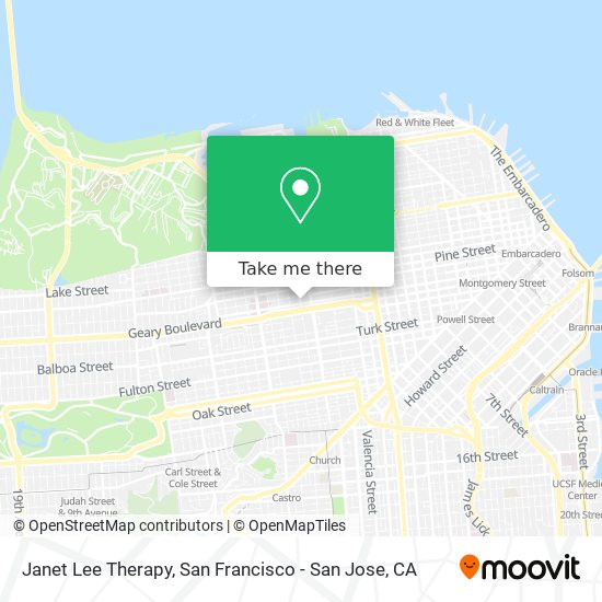 Janet Lee Therapy map