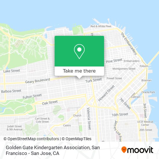 Golden Gate Kindergarten Association map