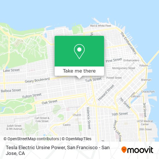 Mapa de Tesla Electric Ursine Power