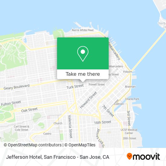 Mapa de Jefferson Hotel