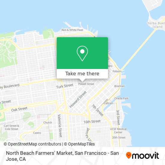 North Beach Farmers' Market map