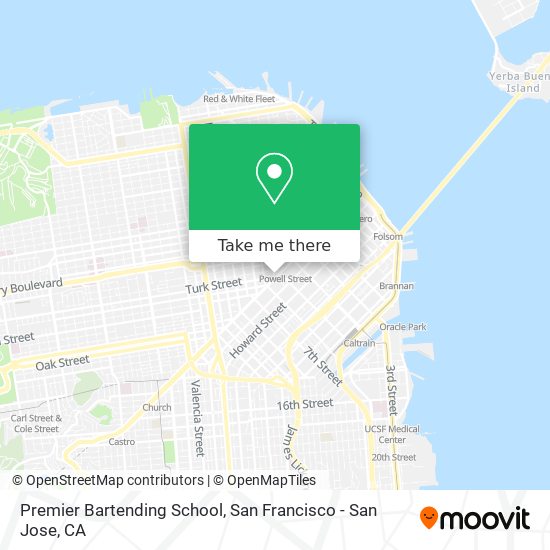 Premier Bartending School map