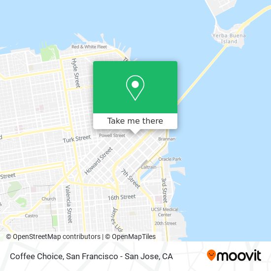 Coffee Choice map