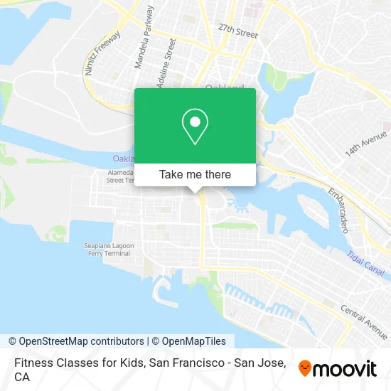Mapa de Fitness Classes for Kids