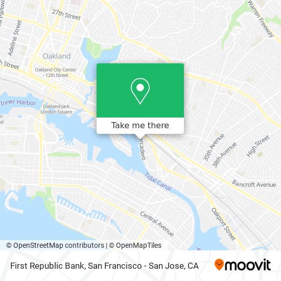 First Republic Bank map