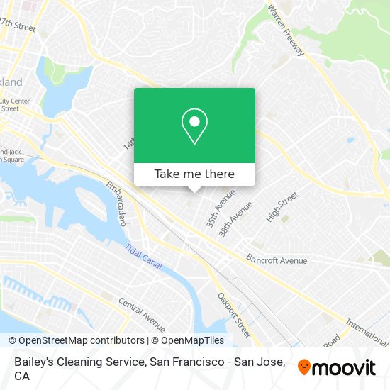 Bailey's Cleaning Service map