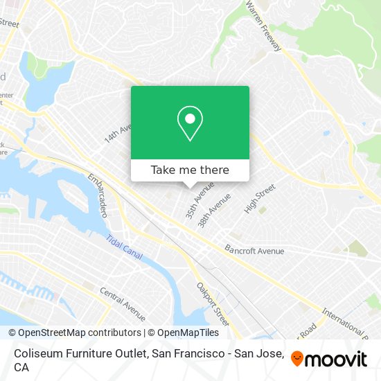 Coliseum Furniture Outlet map