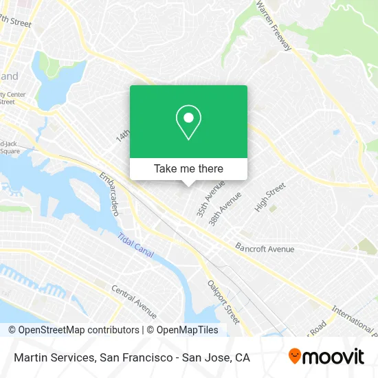 Martin Services map